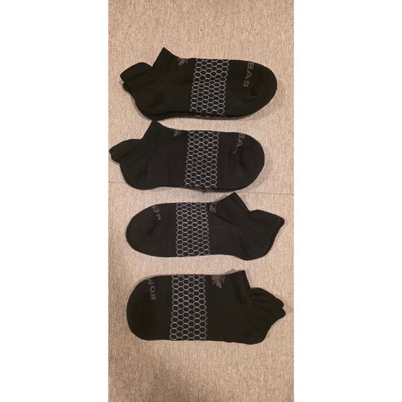 Bombas Men's Solid Ankle Socks Size Medium 4 pairs - Picture 1 of 4